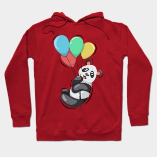 Cute Panda and Balloon Hoodie